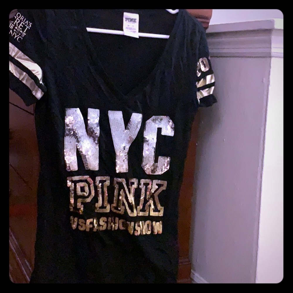 Pink VS sequined top